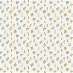 Clothworks - Stephanie - Botanical, Cream