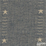 Diamond Textiles - Primitive Stars - Blue with Tan Stars