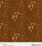 P & B Textiles - Harvest Minis - Tonal Leaves, Brown