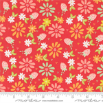 Moda - Raspberry Summer - Spring Floral, Raspberry