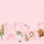 Riley Blake - Peter Rabbit & Friends - Border Print, Pink