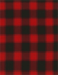 Timeless Treasures - Holiday - Buffalo Check, Red/Black