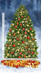 Timeless Treasures - Christmas Magic - 24^ Fancy Christmas Tree Panel, Multi