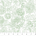 Northcott - Blush - Floral Toss, Green