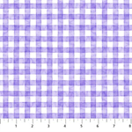 Northcott - Pressed Flowers - Gingham, Lilac