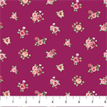 Northcott - Blush - Mini Floral Spot, Magenta