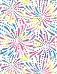 Wilmington Prints - 108^ Essentials Fireworks - White/Multi