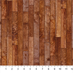 Northcott - The Cardinal's Visit - Wood Planks, Brown