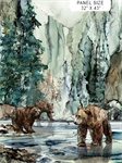 Northcott - Northern Peaks - 32^ x 43^ Bear Panel, Pine