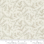 Moda - Woodland Winter - Tonal Leaves, Snowy White