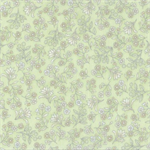 The Textile Pantry - Melba Metallic - Small Flowers, Mint