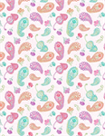 Wilmington Prints - Meadow Melody - Paisley Toss, White