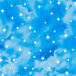 Quilting Treasures - In The Beginning - Starry Sky, Blue