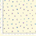 Timeless Treasures - Butterfly Dreams - Tiny Tossed Floral, Cream