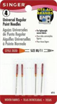 Singer - Universal Regular Point Red Band Needles - 5 pk, Size 80/11