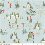 Riley Blake - Magical Winterland - Winter Scene, Blue