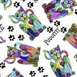 Quilting Treasures - Here Kitty Kitty - Tossed Kitties, Multi