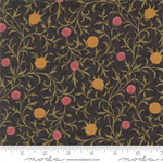 Moda - Morris Manor - Scroll Florals, Ebony