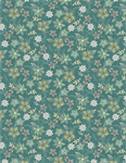 Wilmington Prints - Blissful - Graphic Floral, Teal