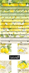 Timeless Treasures - Lemon Bouquet - 10^ Squares