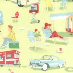 Michael Miller - Minky Prints - Trailer Travel Scene, Multi