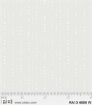 P & B Textiles - Ramblings 13 - Dotted Lines, White on White