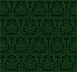 Studio E - Joyeux Noel - Green Damask, Black