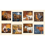 Quilting Treasures - Bountiful - 9^ Animal Patches, Natural