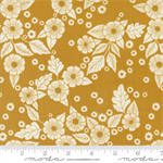 Moda - Field Of Flowers - Scattered Florals, Goldenrod