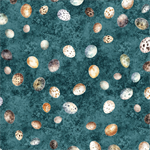 Quilting Treasures - Birdsong - Egg Toss, Teal