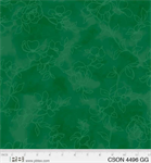 P & B Textiles - Chickadee Songs - Tonal Floral, Dark Green