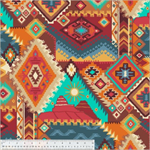 Windham Fabrics - Winter Fleece Print - Frontier, Rust