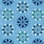 Studio E - Heartland - Star Flower, Light Blue