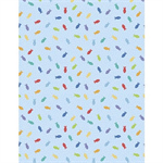 Wilmington Prints - Feeline Good - Fish Toss, Light Blue