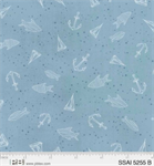 P & B Textiles - Set Sail - Tonal Nautical Items, Blue