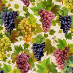 Michael Miller - Viva Vino - Grape Vines, Cream