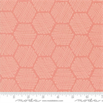 Moda - Bee Garden - Honeycomb, Carnation