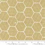 Moda - Bee Garden - Honeycomb, Metallic Porcelain