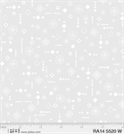 P & B Textiles - Ramblings 14 - Spaced Spaces, White on White