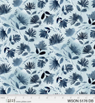 P & B Textiles - Whisper Song - Medium Blue, Dark Blue