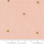 Moda - Bee Garden - Twists & Turns, Metallic Rose