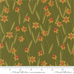 Moda - Bee Garden - Darling Daffodils, Metallic Ivy