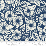 Moda - Field Of Flowers - Tonal Floral, Indigo