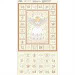 Makower - Angels - 24^ Angels Advent Calendar, Cream