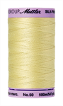 Mettler Thread - Silk-Finish 100% Cotton - 547 yds; 50 Wt. Lemon Frost