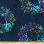 Hoffman California - Bali Batik 2025 - Large Dahlia, Hummingbird