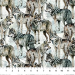 Northcott - Lone Wolf - Wolves, Blue/Grey