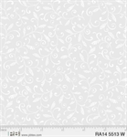 P & B Textiles - Ramblings 14 - Vine Scrolls, White on White