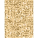 Wilmington Prints - Tuscan Delight - Words Allover, Cream