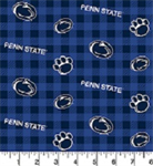 Sykel - College Prints - Penn State Nittany Lions - Buffalo Plaid, Blue